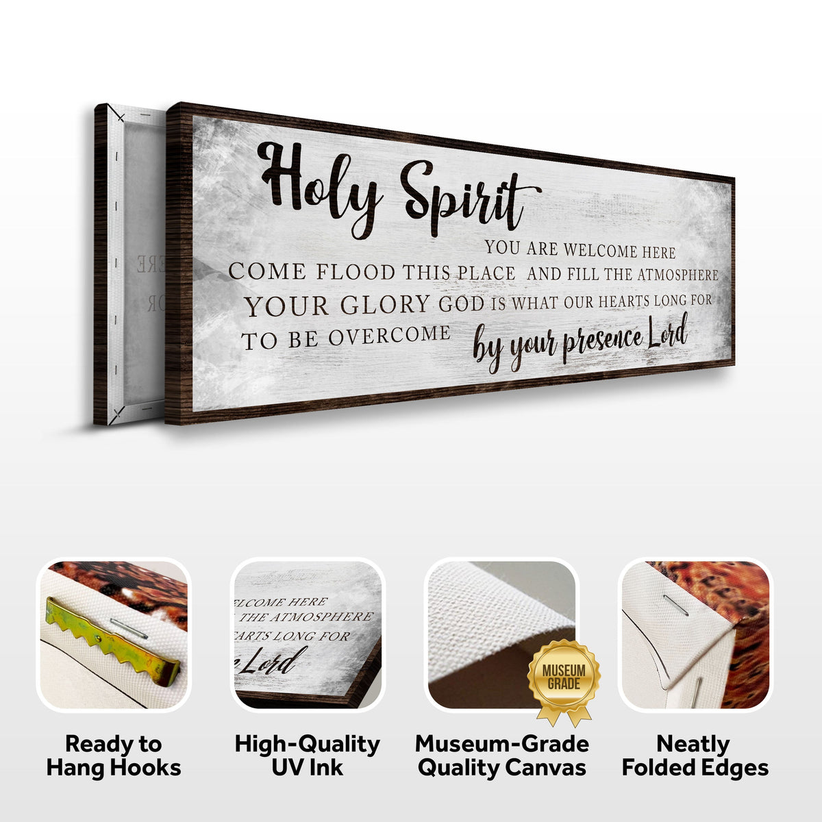 Holy Spirit You Are Welcome Here Sign by Tailored Canvases