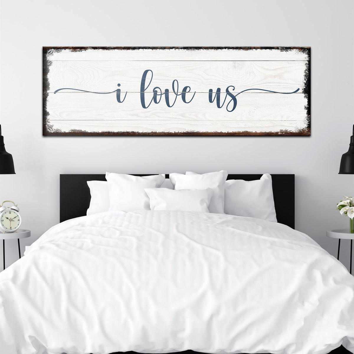 I Love Us Sign by Tailored Canvases