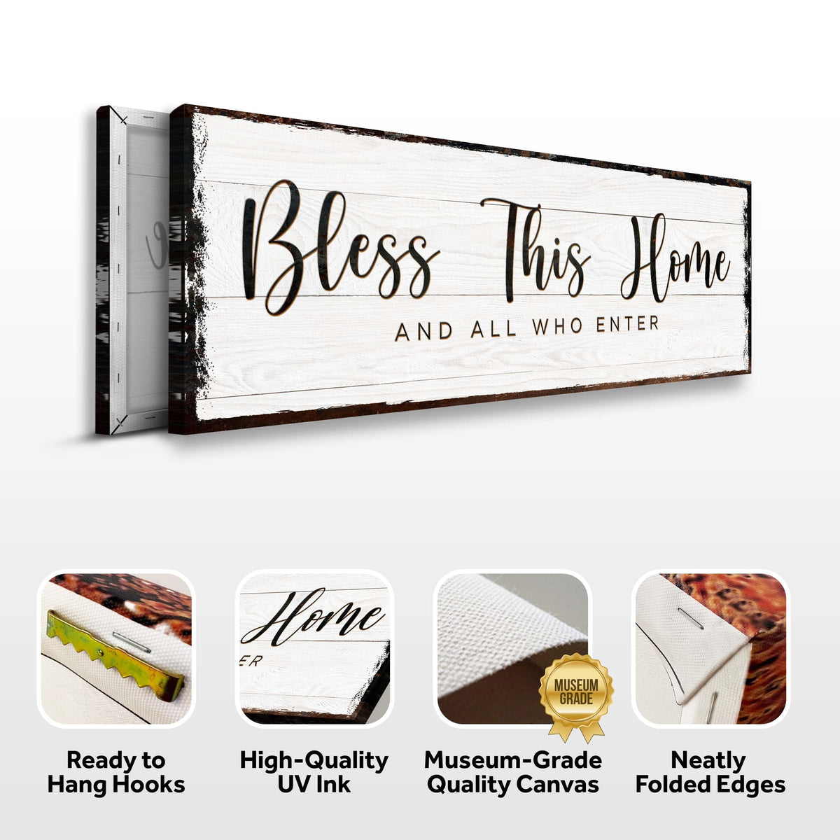 Bless This Home Sign by Tailored Canvases