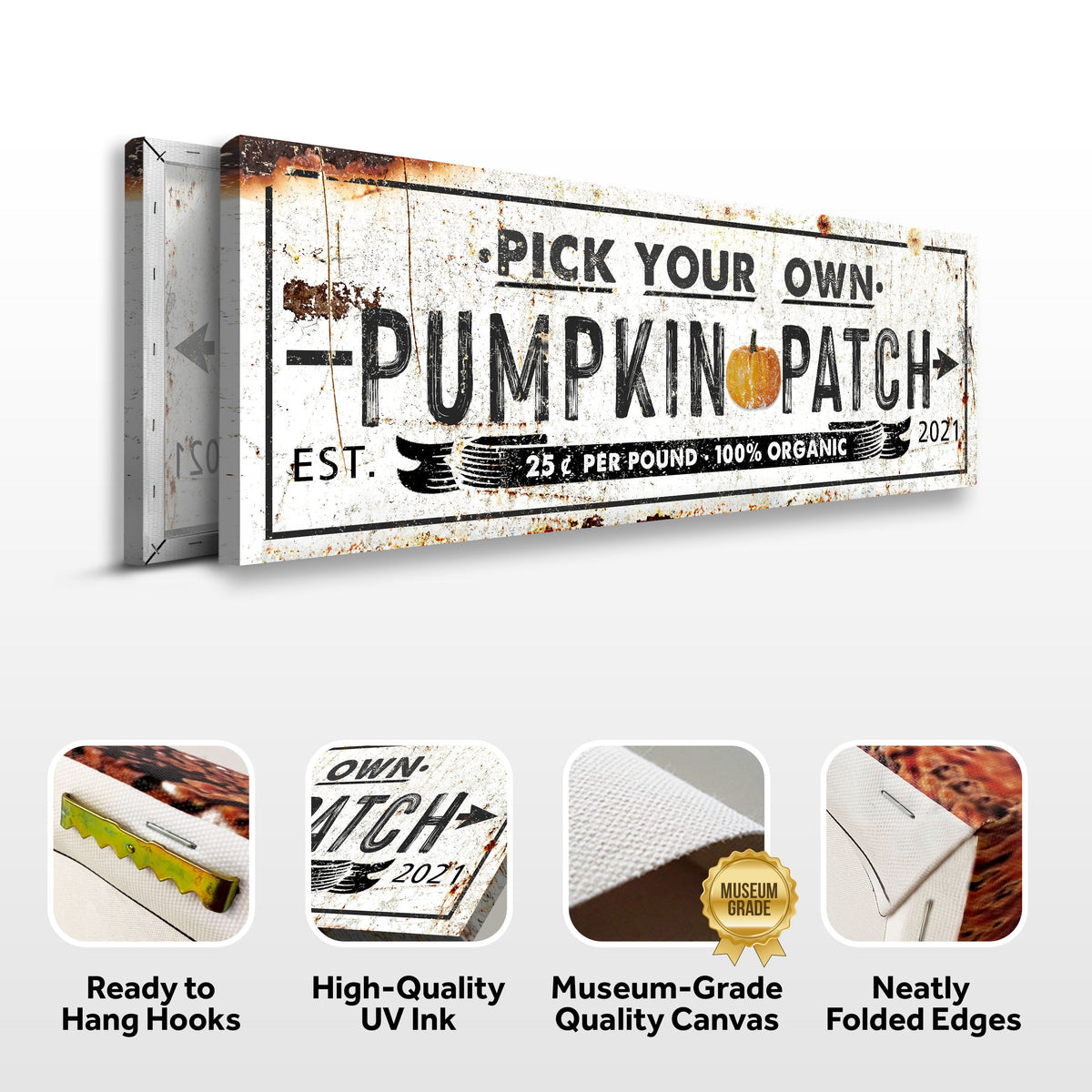 Pick Your Own Pumpkin Patch Sign by Tailored Canvases