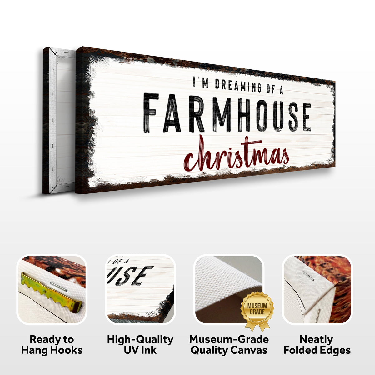 Farmhouse Christmas Sign by Tailored Canvases