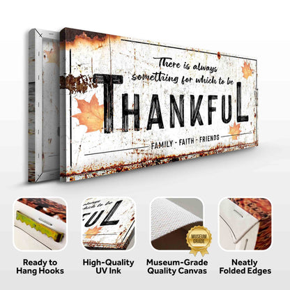 Always Thankful Sign by Tailored Canvases