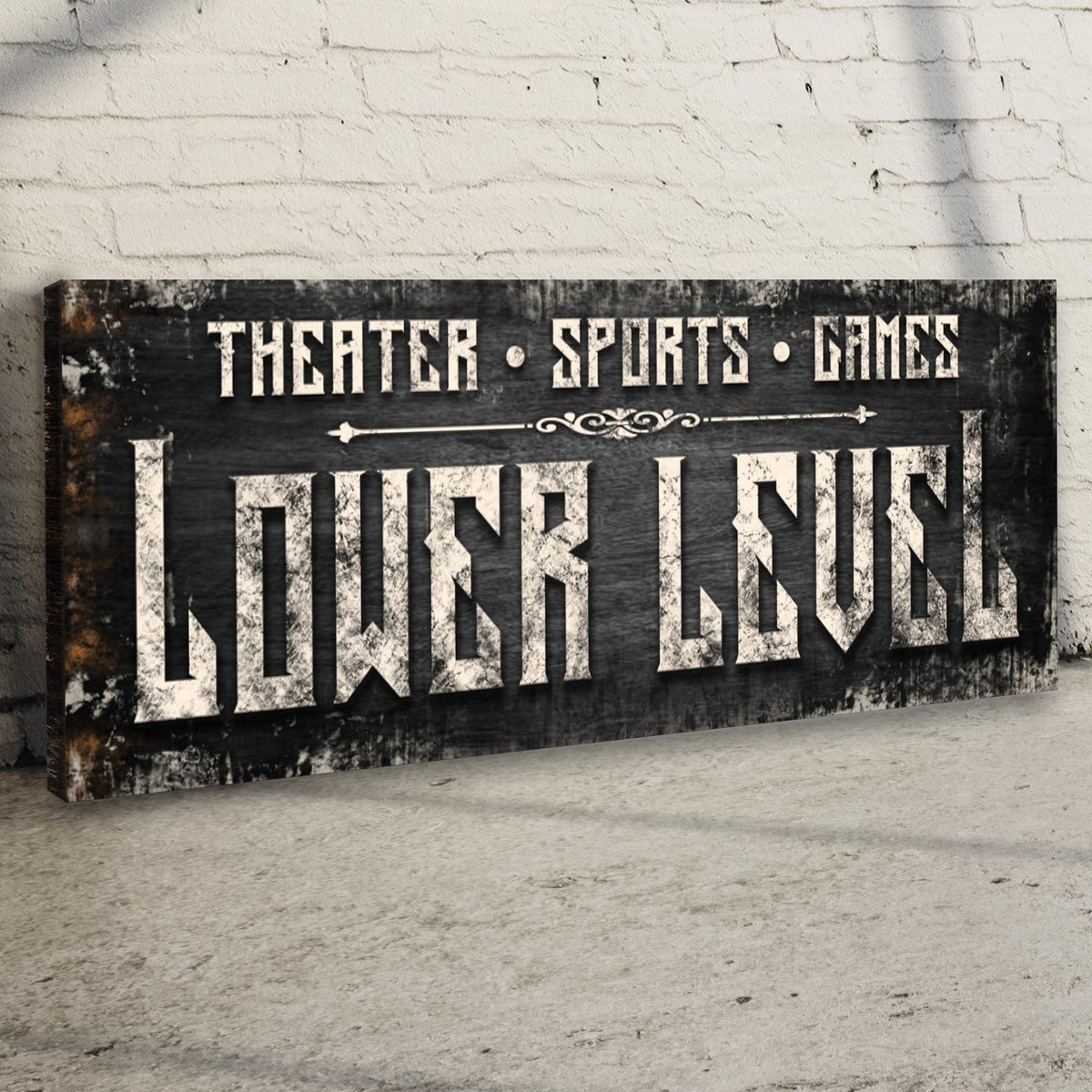 Lower Level Sign by Tailored Canvases