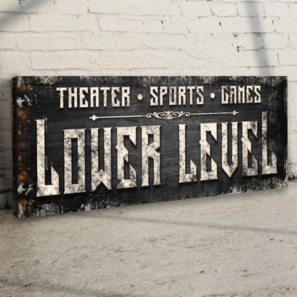 Lower Level Sign by Tailored Canvases