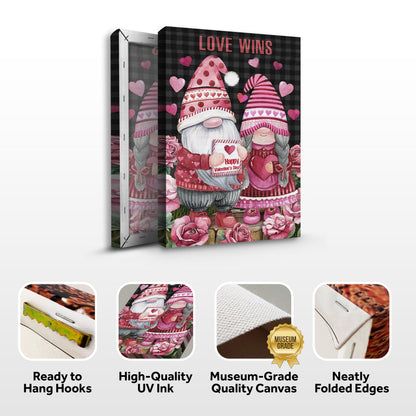 Valentine Gnomes Sign II by Tailored Canvases