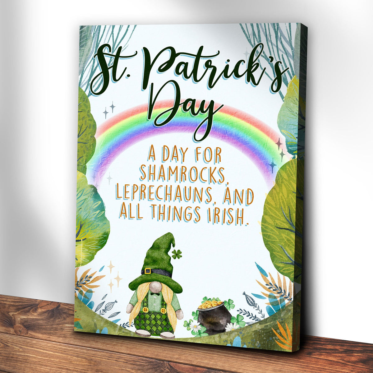 St. Patrick's Day, All Things Irish Sign by Tailored Canvases