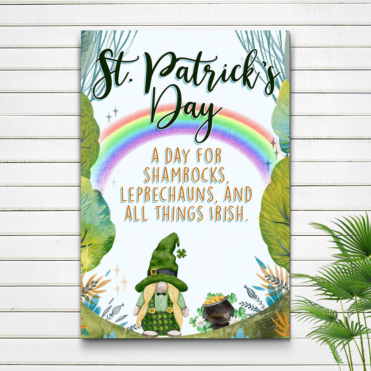 St. Patrick's Day, All Things Irish Sign by Tailored Canvases