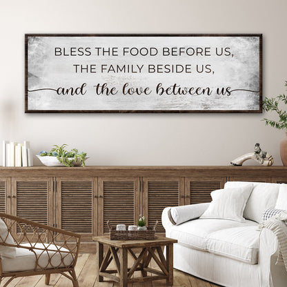 Bless The Love Between Us Sign by Tailored Canvases