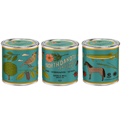 North Dakota State Candle by Good & Well Supply Co.