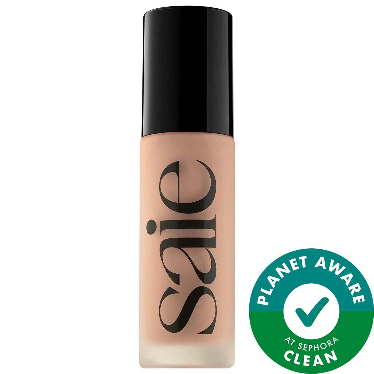 Glowy skin tint foundation with a dewy finish