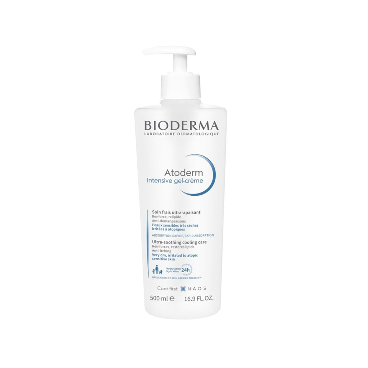 Bioderma Atoderm Intensive Gel Cream 500ml - Moisturizing Cream for Dry Skin, Intensive Hydration Skincare by Beauty Care Bag