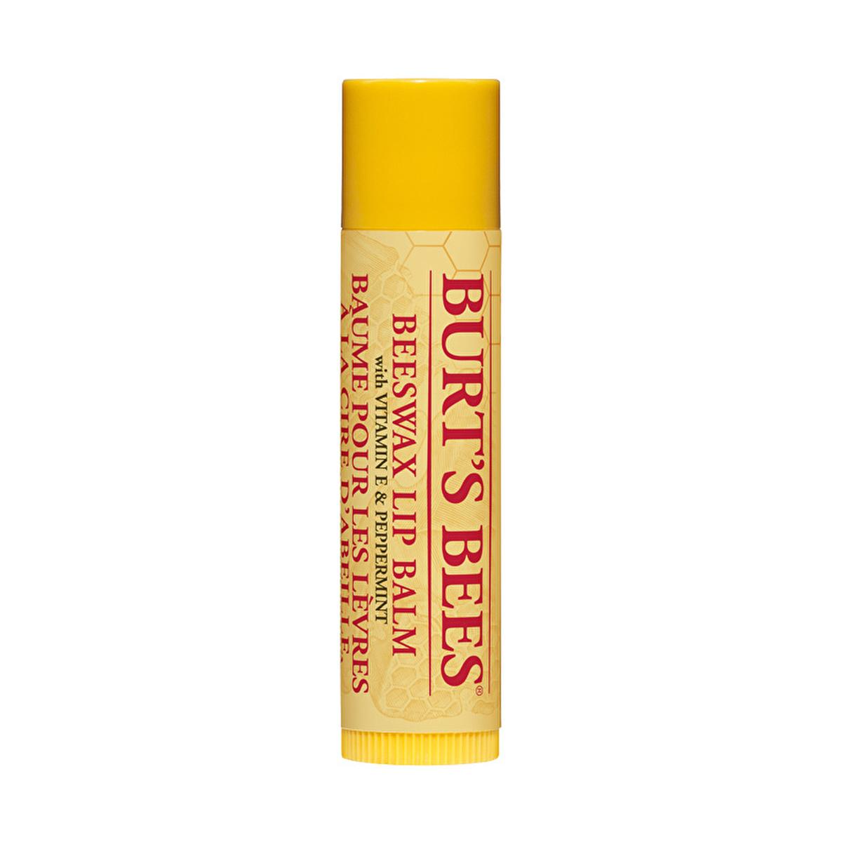 Burt's Bees Natural Beeswax Lip Balm with Vitamin E & Peppermint - Moisturizing, Chemical-Free Lip Care by Beauty Care Bag