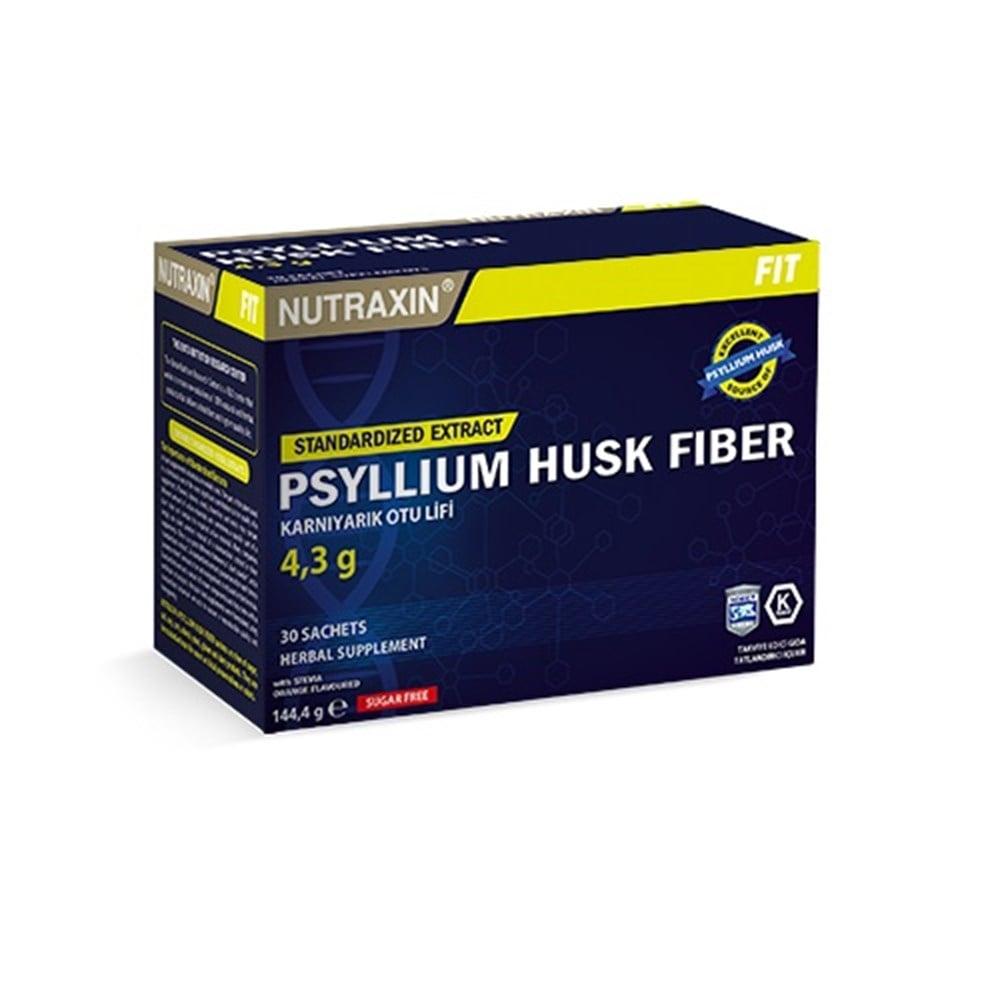 Nutraxin Psyllium Husk Fiber 30 Sachets - Natural Digestive Health Support & Constipation Relief Supplement by Beauty Care Bag