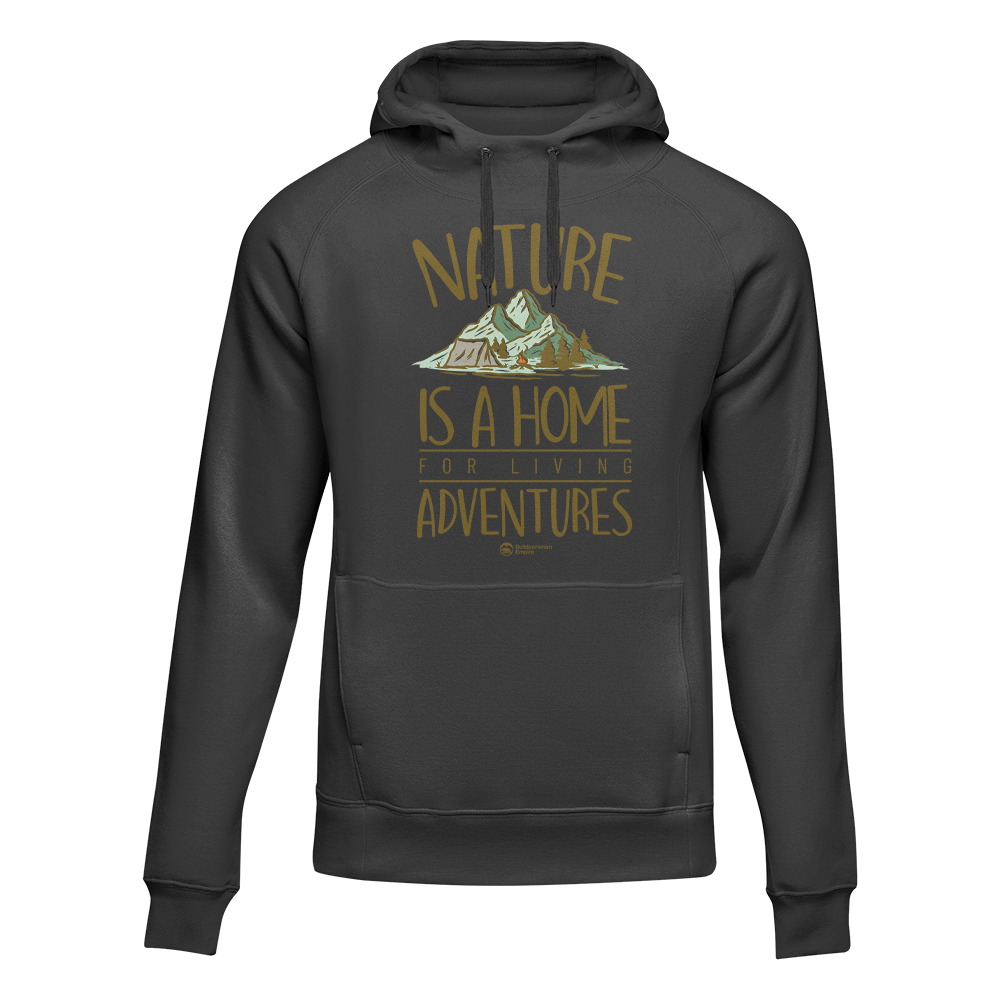 Nature Is A Home Adult Fleece Hoodie by Outdoorzees