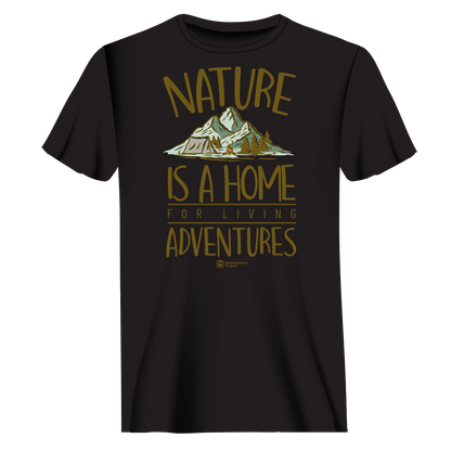 Nature Is A Home T-Shirt for Men by Outdoorzees