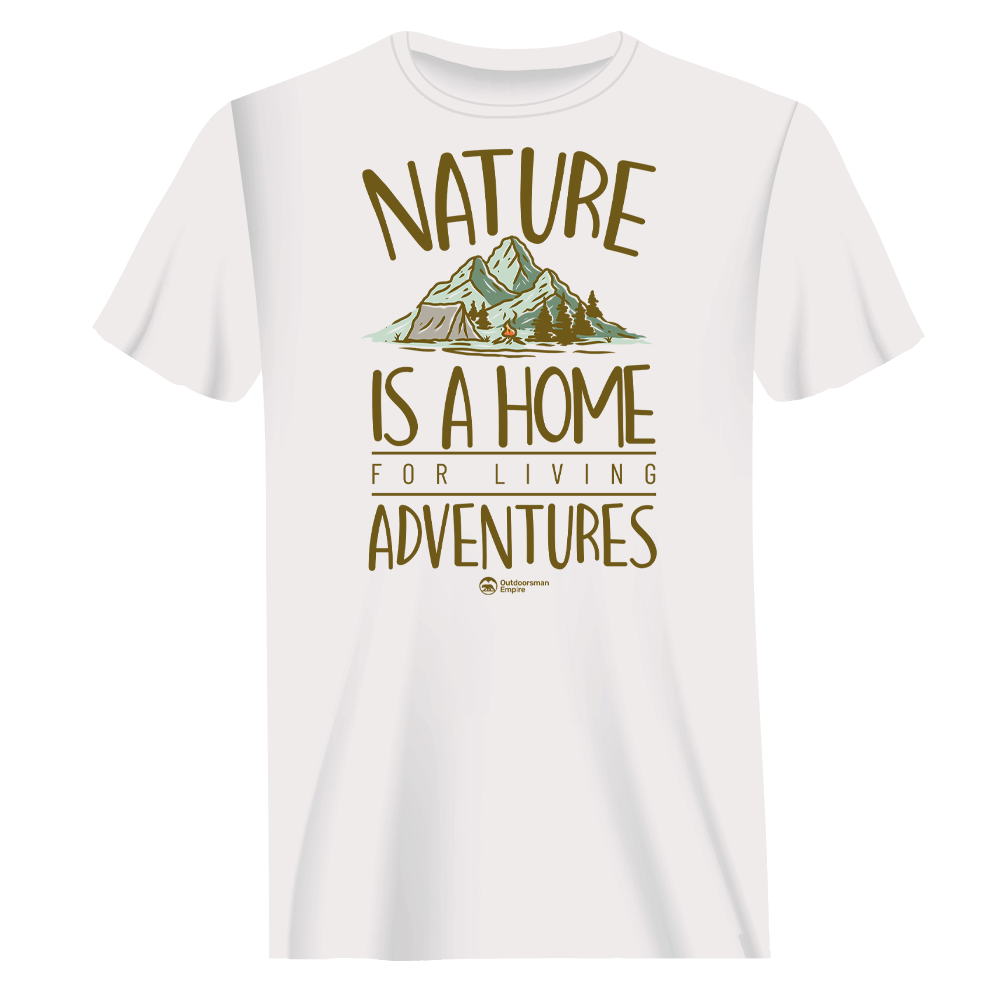 Nature Is A Home T-Shirt for Men by Outdoorzees