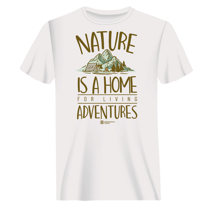 Nature Is A Home T-Shirt for Men by Outdoorzees