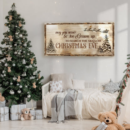 Christmas Eve Farmhouse Sign by Tailored Canvases
