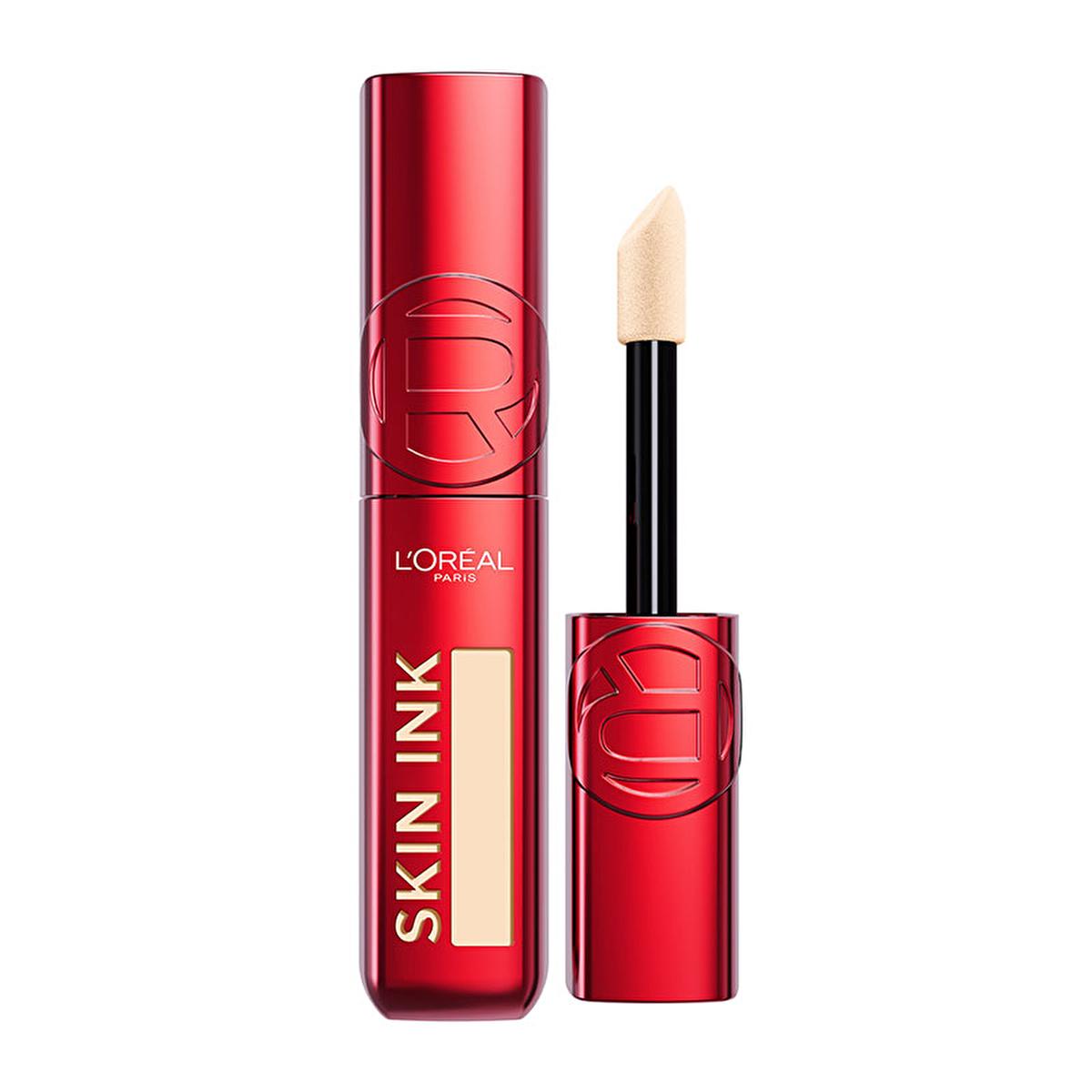 L'Oreal Paris Skin Ink 48H Long Lasting Full Coverage Liquid Foundation: Lightweight, Transfer-Resistant, Redness Concealing - Neutral Undertone by Beauty Care Bag