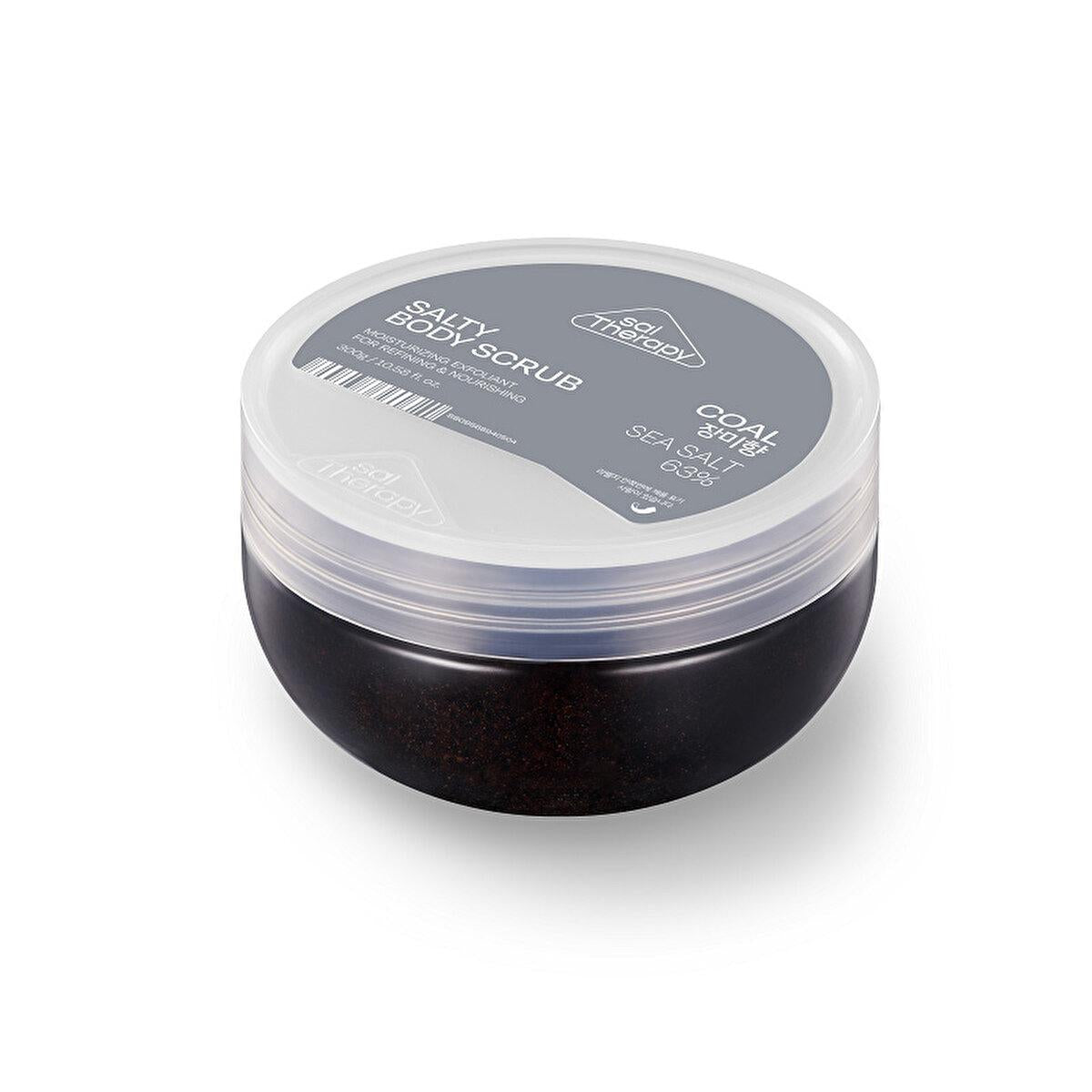 SalTherapy Natural Body Scrub with Charcoal & Salt for Gentle Exfoliation - 300g by Beauty Care Bag