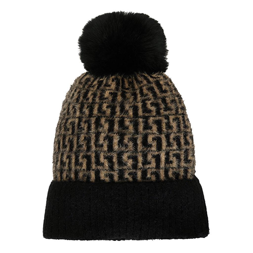 Eklips Diagonal Knit Beanie for Warm Winter Comfort by Beauty Care Bag