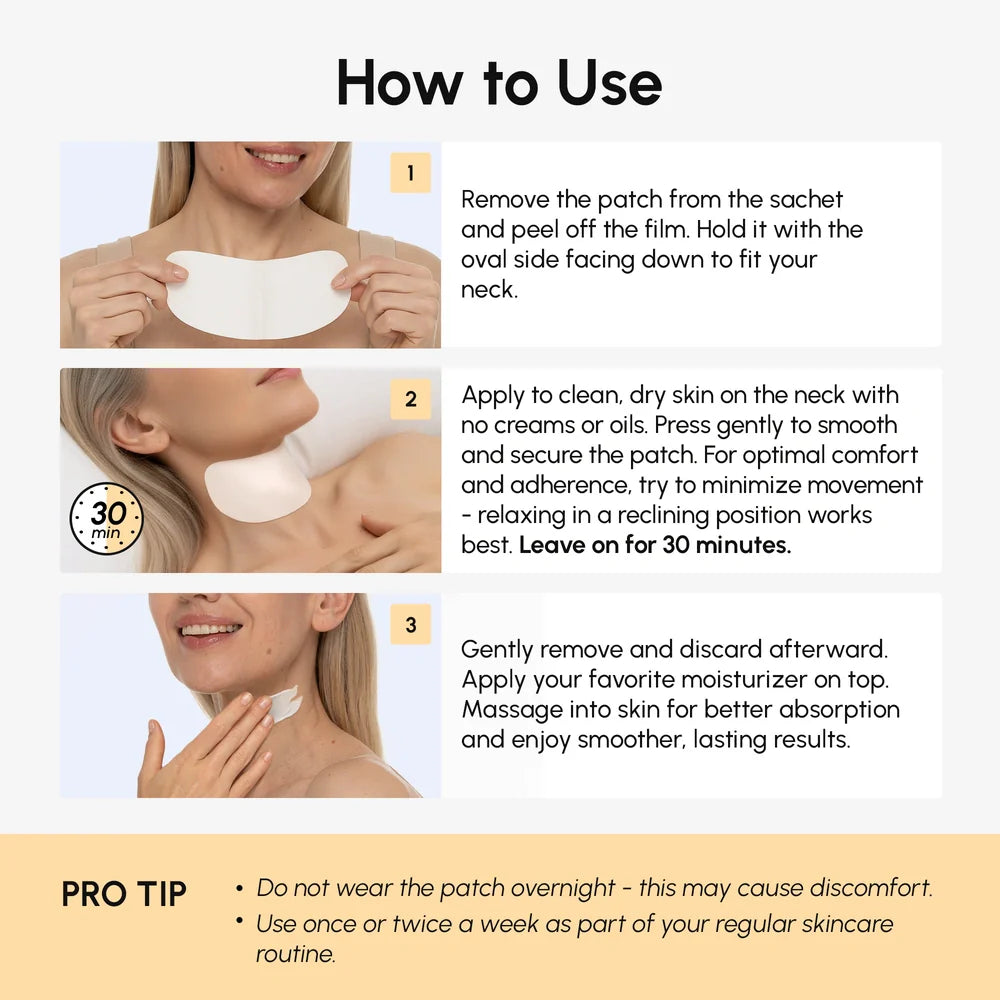 Lifting neck wrinkle patches – view 5