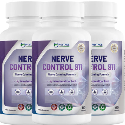 Nerve Control 911 - Natural Plant Based Nerve Health Supplement by Shahmori