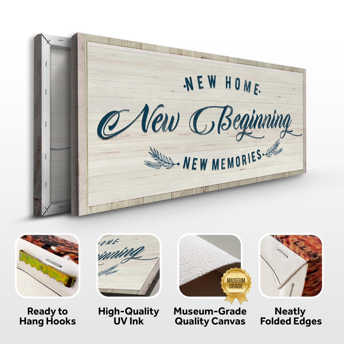 New Home, New Beginning Sign III by Tailored Canvases