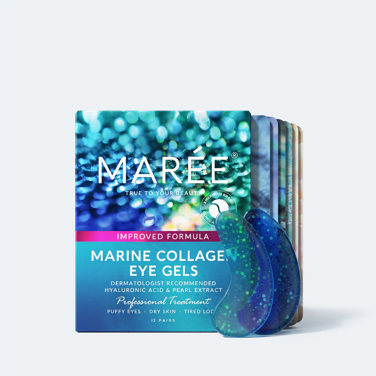 Under-eye patches with marine collagen