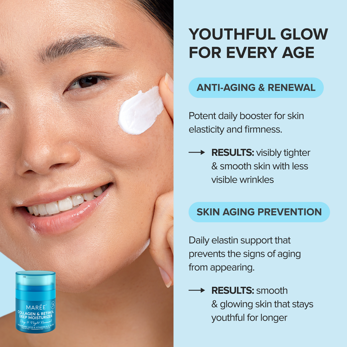 Retinol and collagen face cream – view 6
