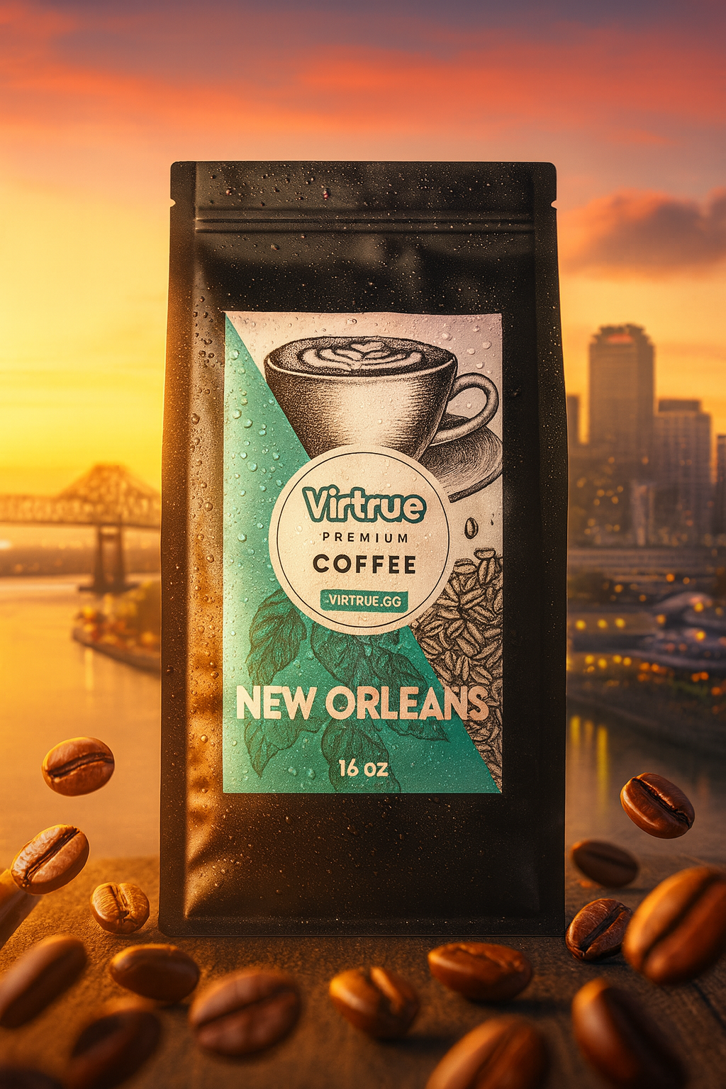 Dark roast coffee, 16 oz bag