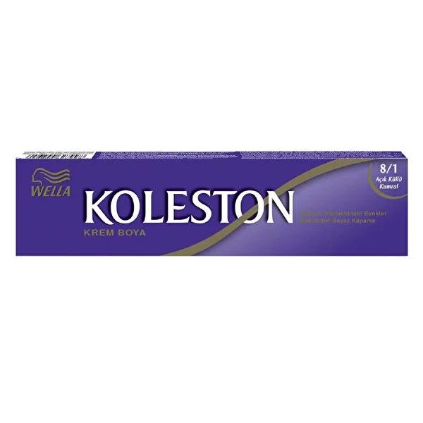 Koleston Light Ash Blonde Hair Dye 8/1: Achieve Flawless Gray Coverage & Radiant Shine - Long Lasting At-Home Color by Beauty Care Bag