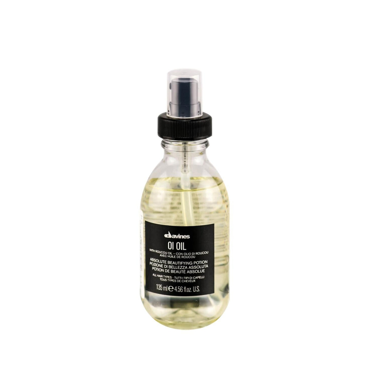 Davines OI/OIL Hair Elixir for All Hair Types - 4.56 fl oz Nourishing Hair Serum by Beauty Care Bag