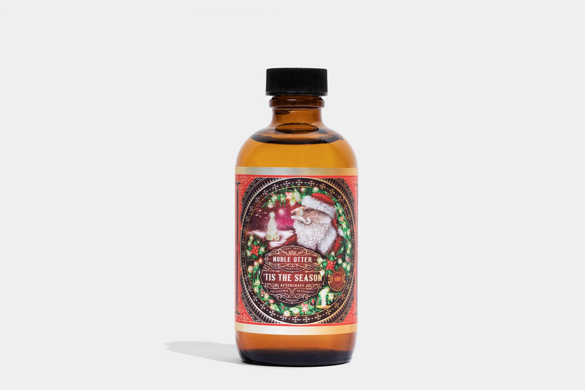 Noble Otter 'Tis the Season aftershave bottle