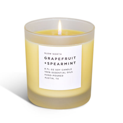 Grapefruit + Spearmint - Signature Candle by Slow North