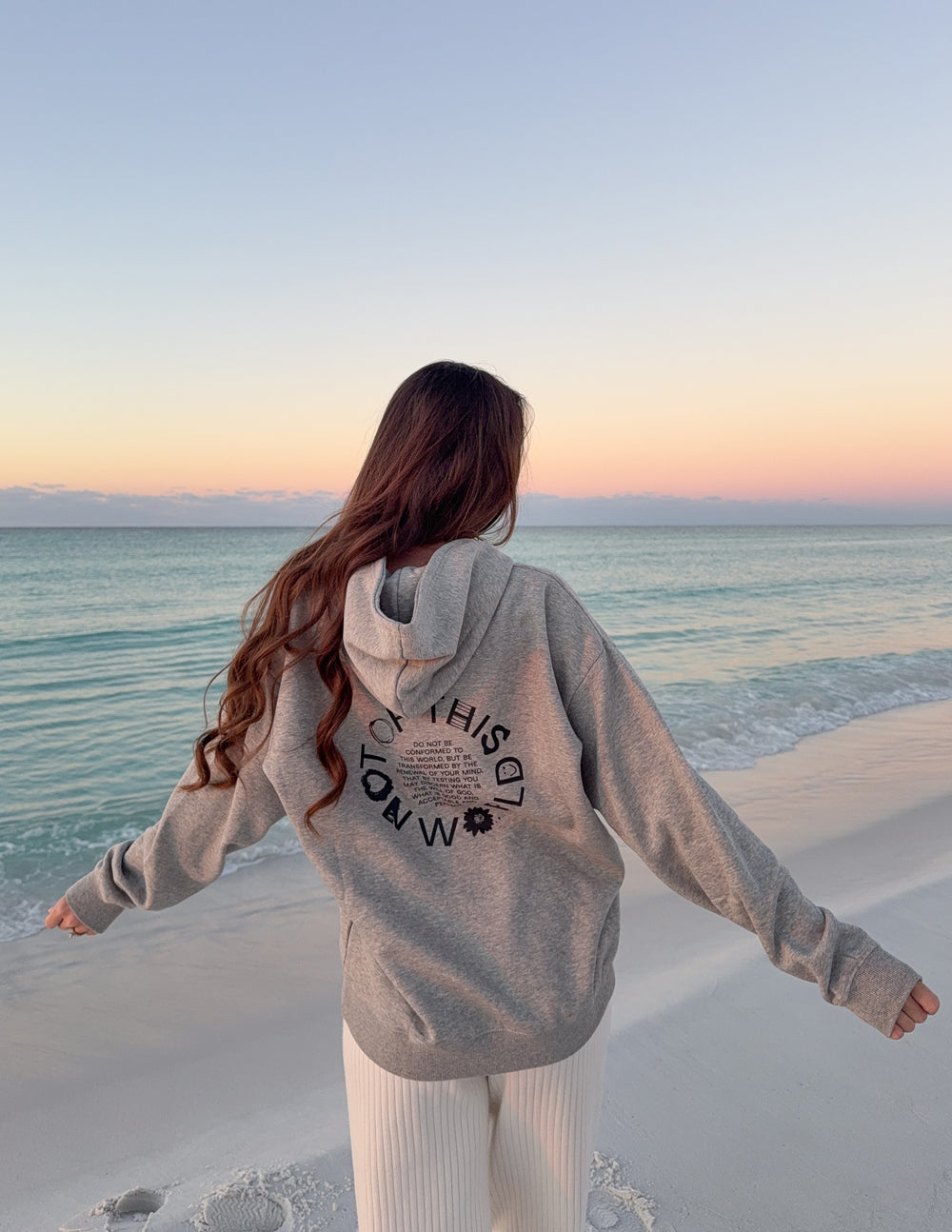 Not of This World Beige Unisex Hoodie by Elevated Faith