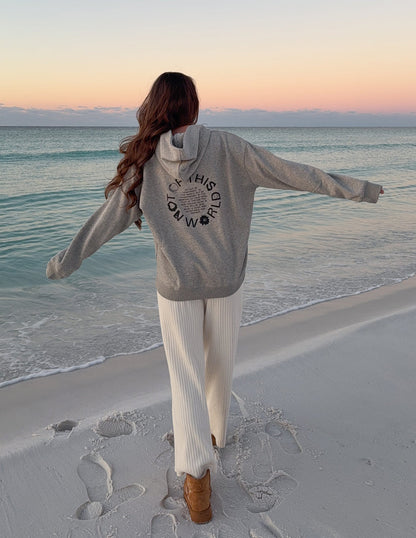 Not of This World Beige Unisex Hoodie by Elevated Faith