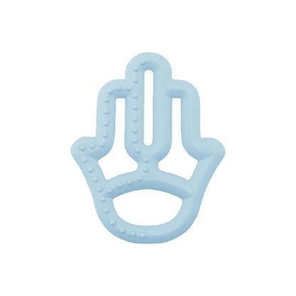 OiOi Baby Silicone Teether - Mineral Blue, Safe & Effective Teething Relief for Infants by Beauty Care Bag