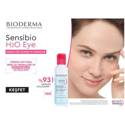 Bioderma Sensibio H2O - Gentle Micellar Eye Makeup Remover for Sensitive Eyes - Hypoallergenic & Fragrance-Free - Cleanses & Soothes (4.23 fl oz) by Beauty Care Bag