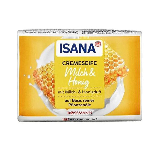 Isana Cream Soap Milk & Honey: Moisturizing, Gentle Hand Cleanser - Microplastic-Free, Natural & Skin-Friendly for Soft, Hydrated Hands by Beauty Care Bag