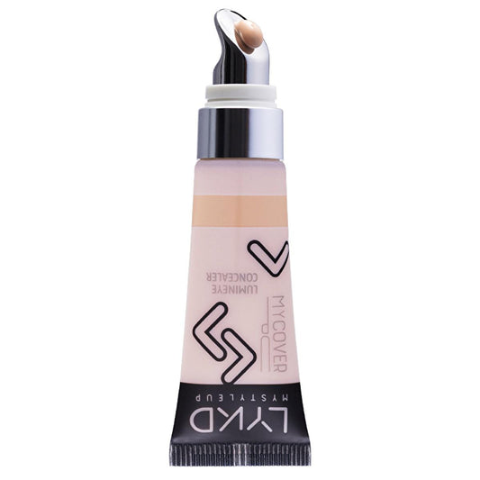 LYKD high coverage concealer with cooling metal-tipped applicator