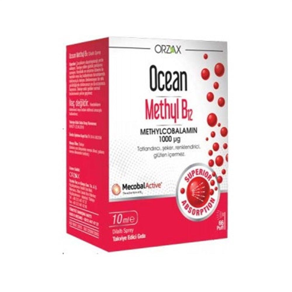 Ocean Methyl B12 Spray 10ml - Vitamin B12 Supplement, Sublingual B12 Spray for Adults and Children by Beauty Care Bag