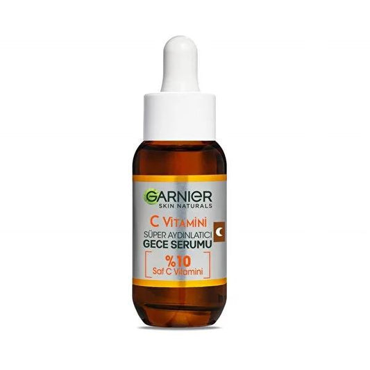 Garnier Vitamin C Serum - Anti-aging Night Serum for Brightening & Hydration, Vegan Skincare, 1.01 fl oz by Beauty Care Bag