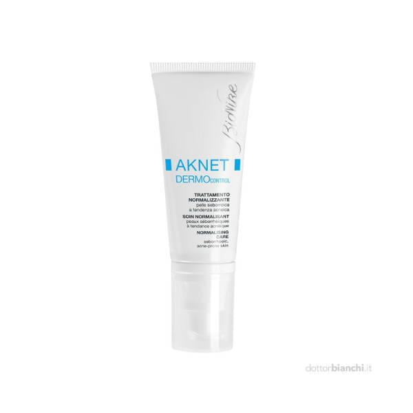 BioNike Aknet Dermo Control: Oily & Acne Skin Treatment - Sebum & Blemish Reduction, Mattifying, Glycolic Acid - Dermatological Skincare by Beauty Care Bag