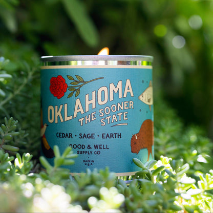 Oklahoma State Candle by Good & Well Supply Co.