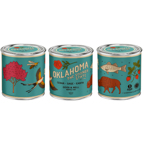 Oklahoma State Candle by Good & Well Supply Co.