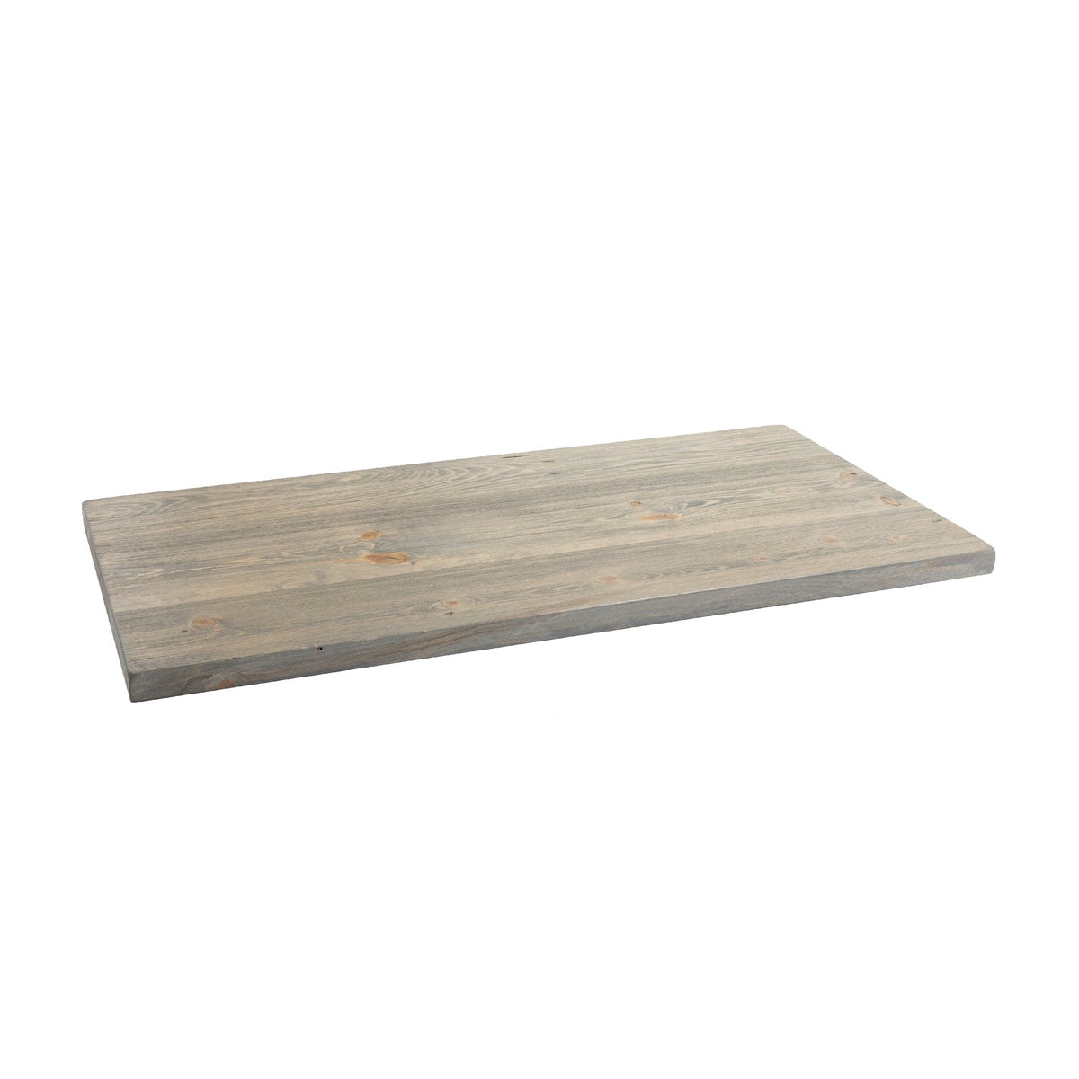RESTORE Riverstone Grey Solid Wood Coffee Tabletop by PIPE DECOR