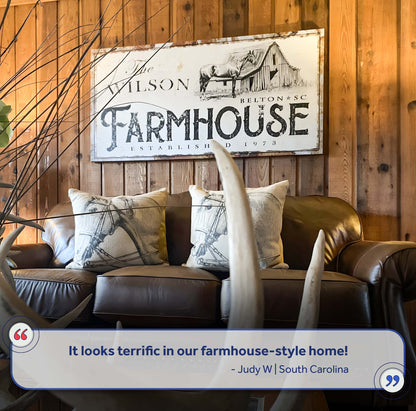 Rustic Horse Farmhouse Sign by Tailored Canvases