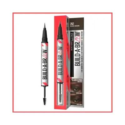 Maybelline 2-in-1 Black Brown Eyebrow Pen & Setting Gel: Define, Shape & Hold All Day. Long-Lasting Brow Definer & Shaper by Beauty Care Bag