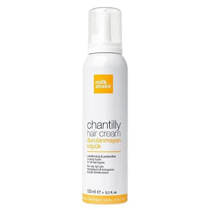 Milk Shake Chantilly Hair Cream: Leave-In Conditioner for Soft, Shiny, & Easy Styling with Milk Protein & UV Protection - 150ml by Beauty Care Bag